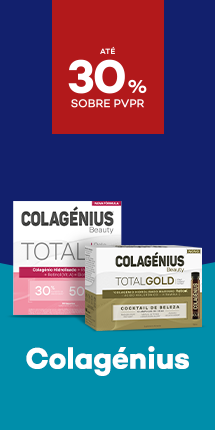 Suplementos da marca Colag&eacute;nuis destaque promocional de at&eacute; 30% sobre pre&ccedil;o de Venda ao P&uacute;blico Recomendado